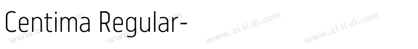 Centima Regular字体转换